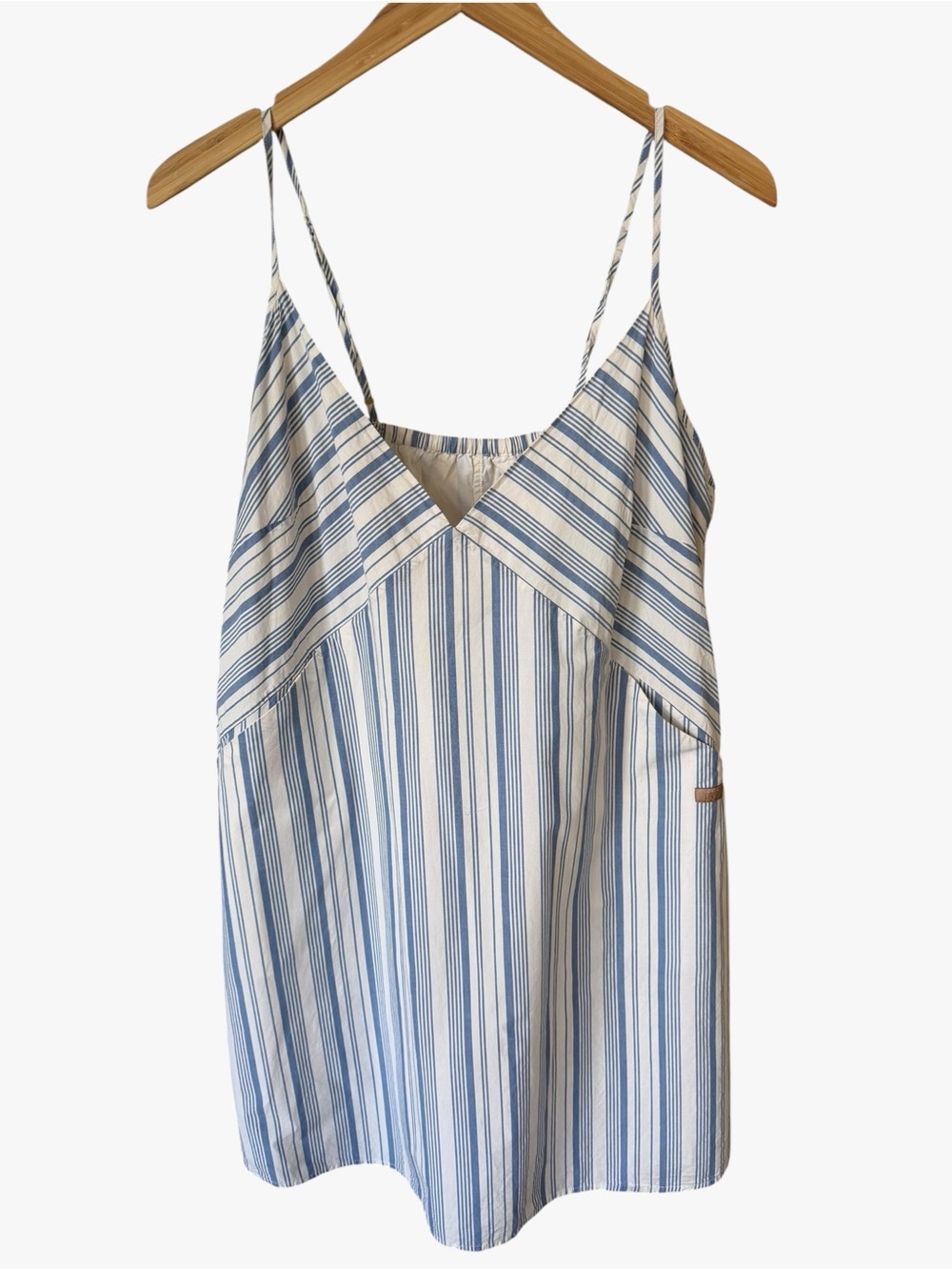 lunya Blue and White Striped dress